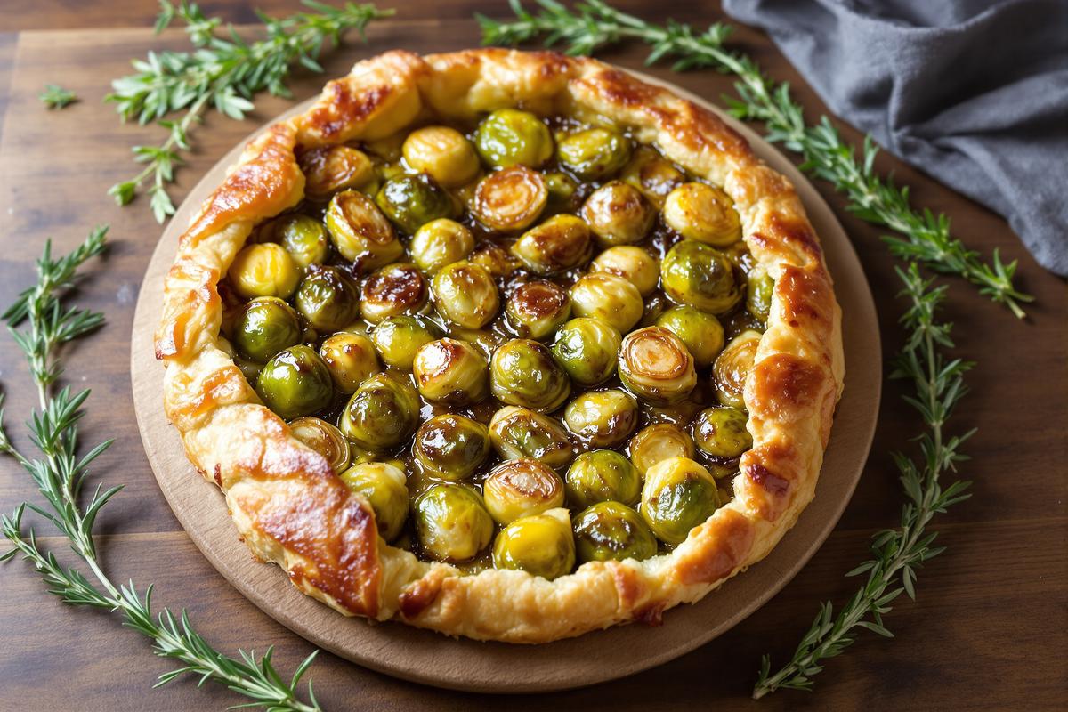 Tarte Tatin aux choux de Bruxelles : la recette inattendue qui transforme ce légume en star fondante et dorée au four.jpg